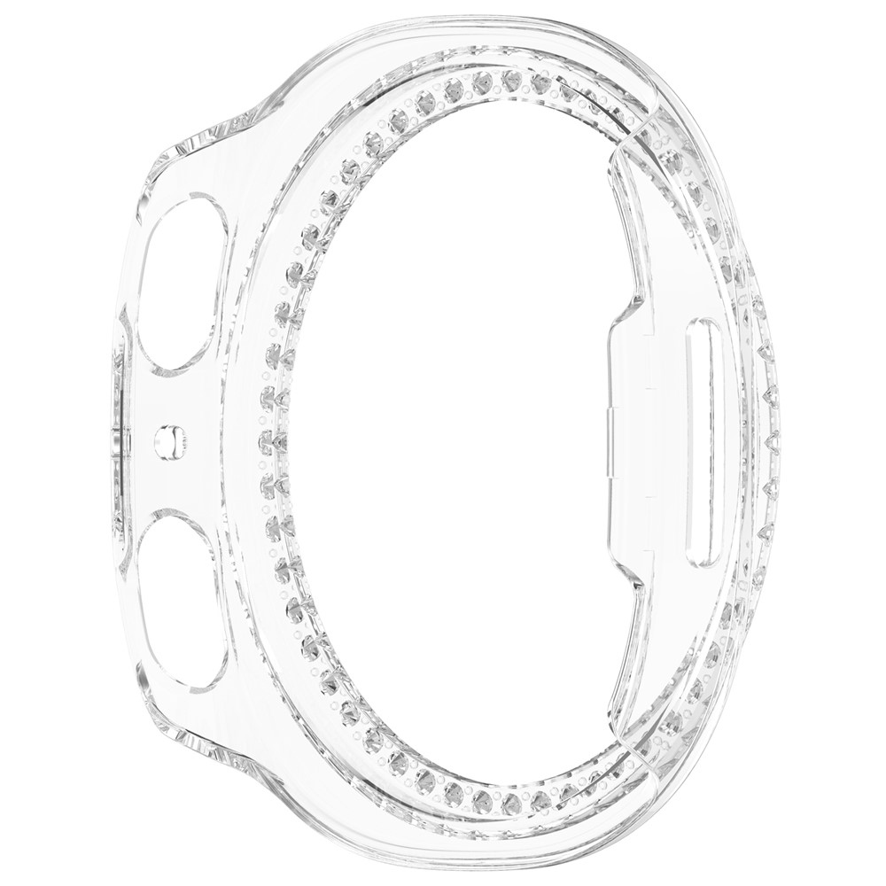 Decory plastové nasazovací pouzdro s kamínky na Samsung Galaxy Watch9 40mm - průhledné