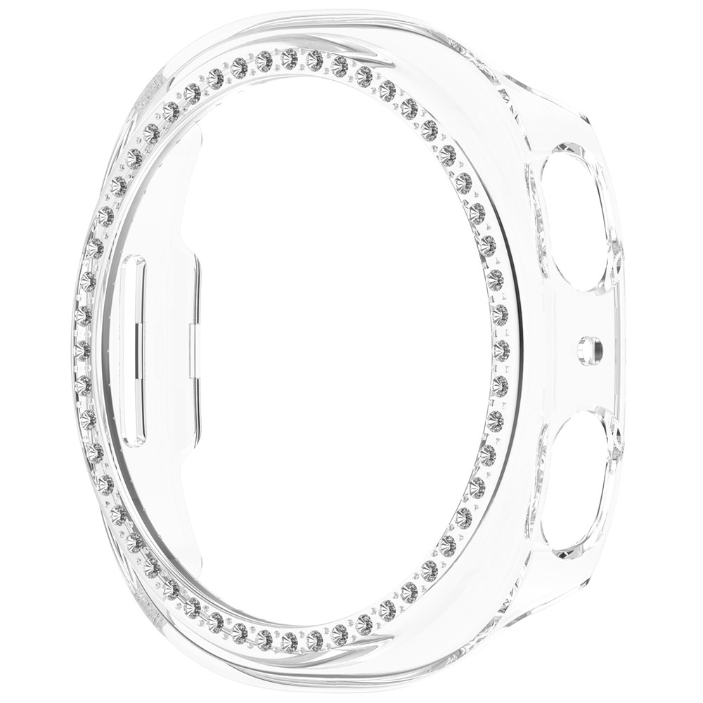 Decory plastové nasazovací pouzdro s kamínky na Samsung Galaxy Watch9 40mm - průhledné