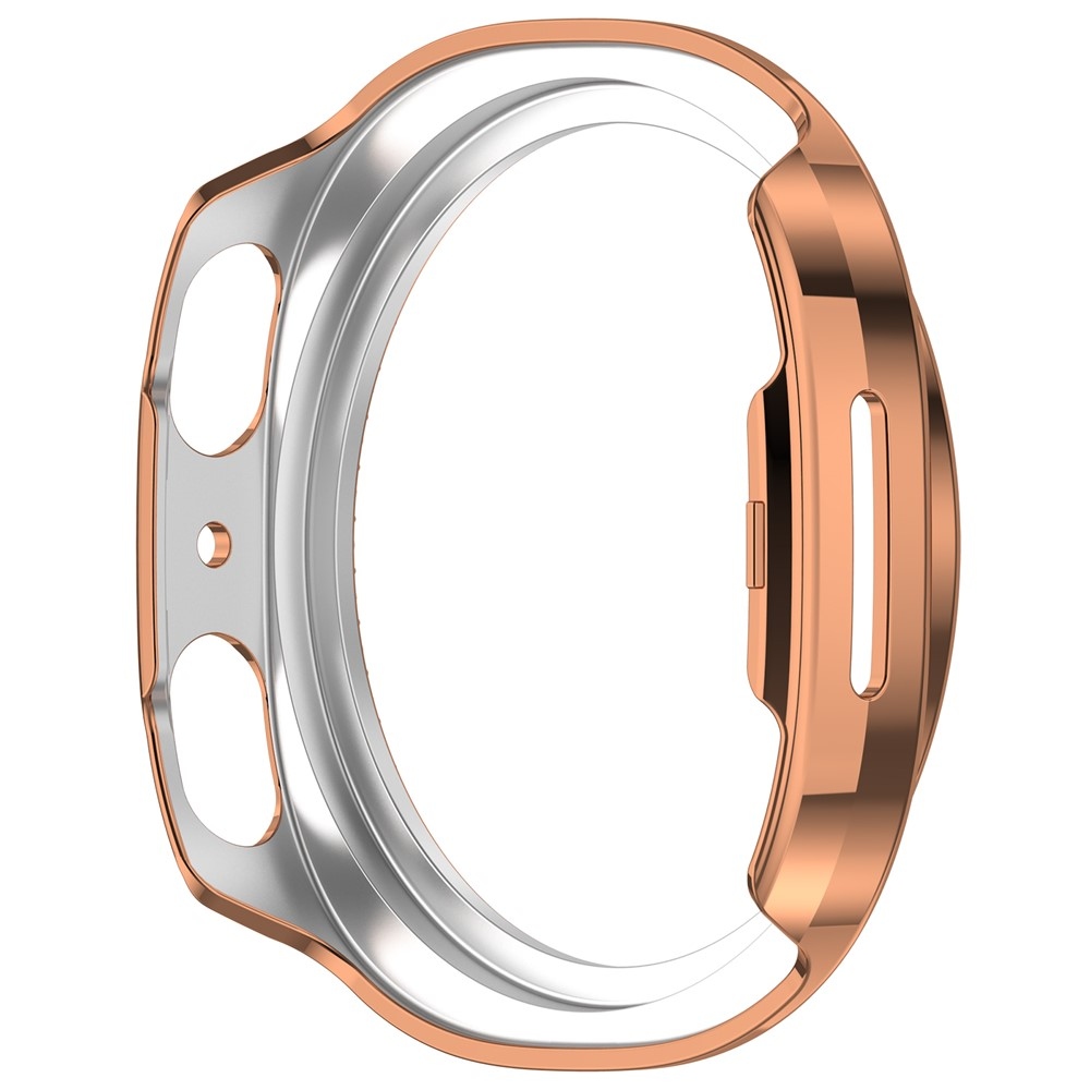 Decory plastové nasazovací pouzdro s kamínky na Samsung Galaxy Watch9 44mm - růžovozlaté