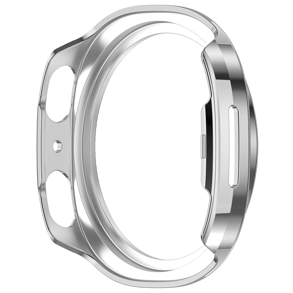 Decory plastové nasazovací pouzdro s kamínky na Samsung Galaxy Watch9 44mm - stříbrné