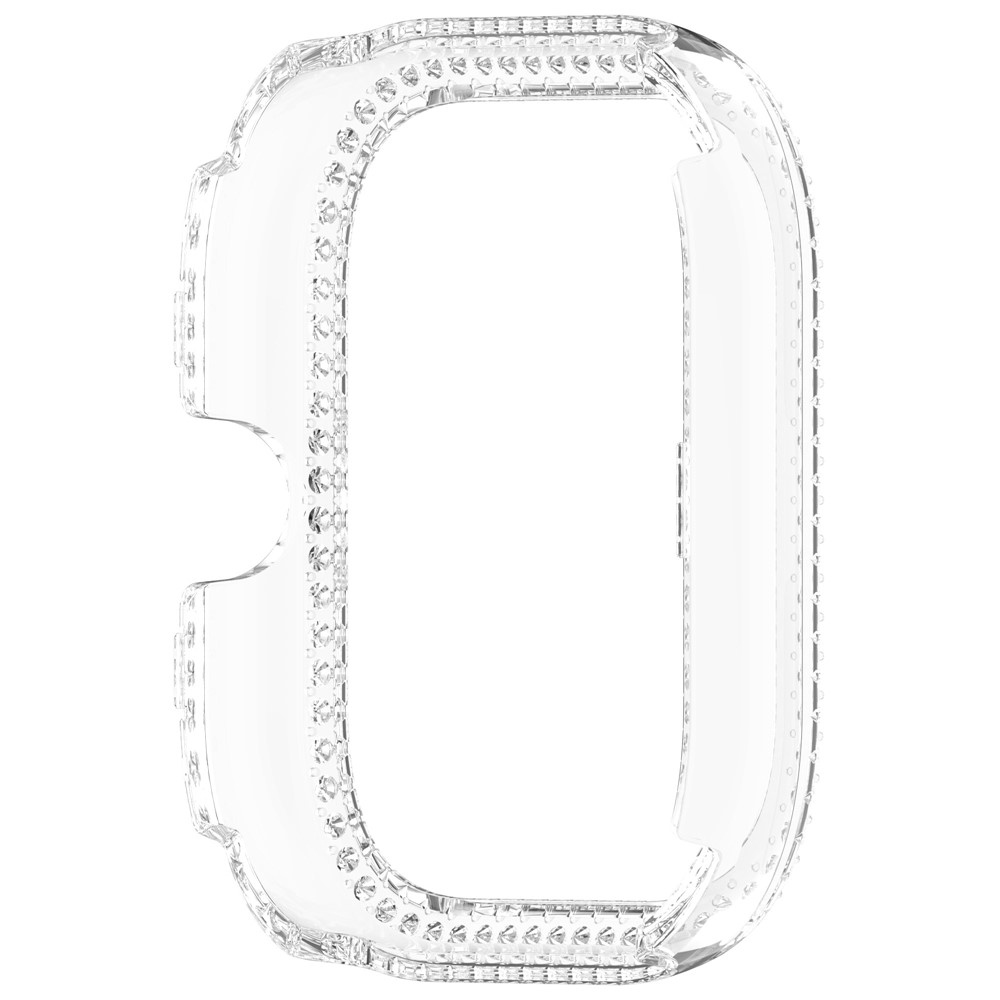 Decory plastové nasazovací pouzdro s kamínky na Xiaomi Redmi Watch 5 - průhledné