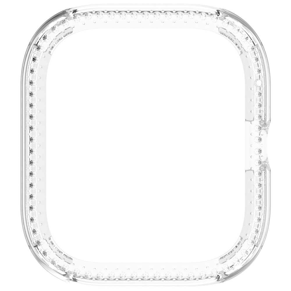 Decory plastové nasazovací pouzdro s kamínky na Xiaomi Redmi Watch 5 - průhledné