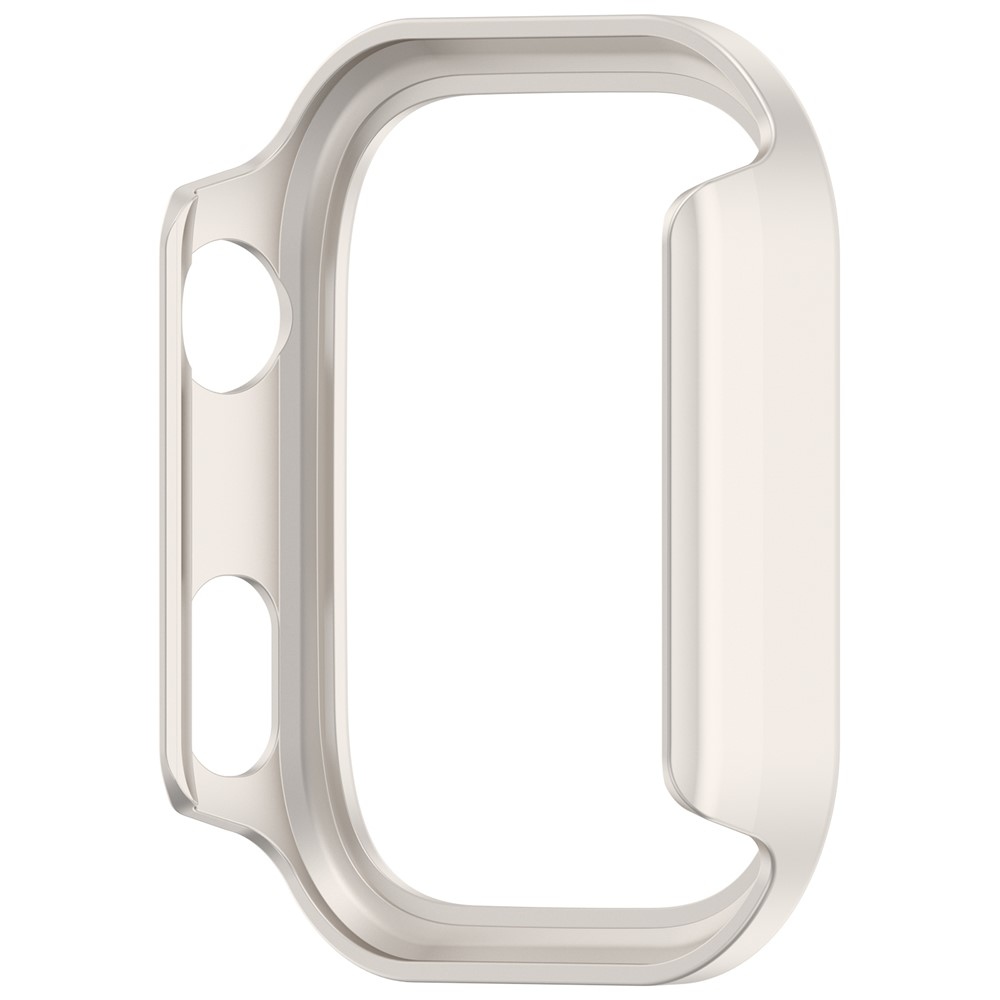 Decory plastové nasazovací pouzdro s kamínky na Xiaomi Redmi Watch 6 - béžové