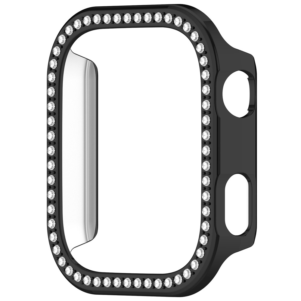 Decory plastové nasazovací pouzdro s kamínky na Xiaomi Redmi Watch 6 - černé