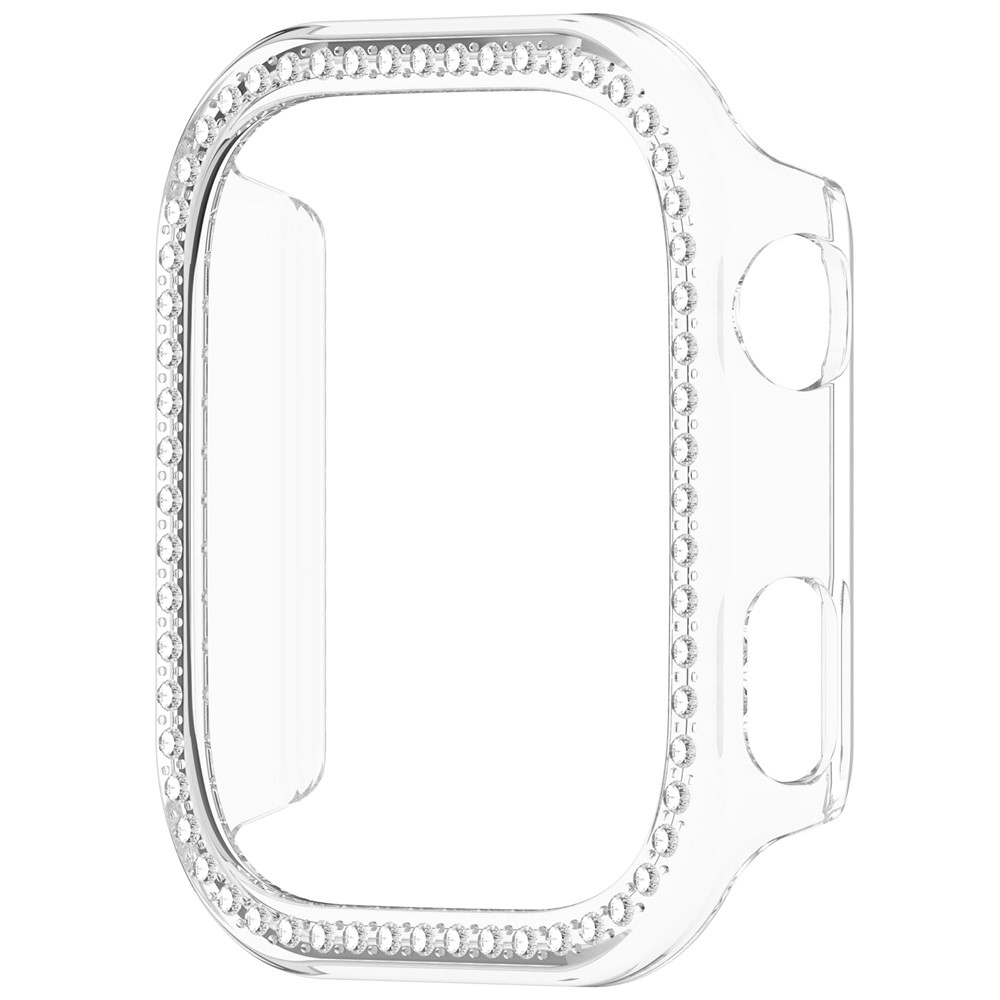 Decory plastové nasazovací pouzdro s kamínky na Xiaomi Redmi Watch 6 - průhledné