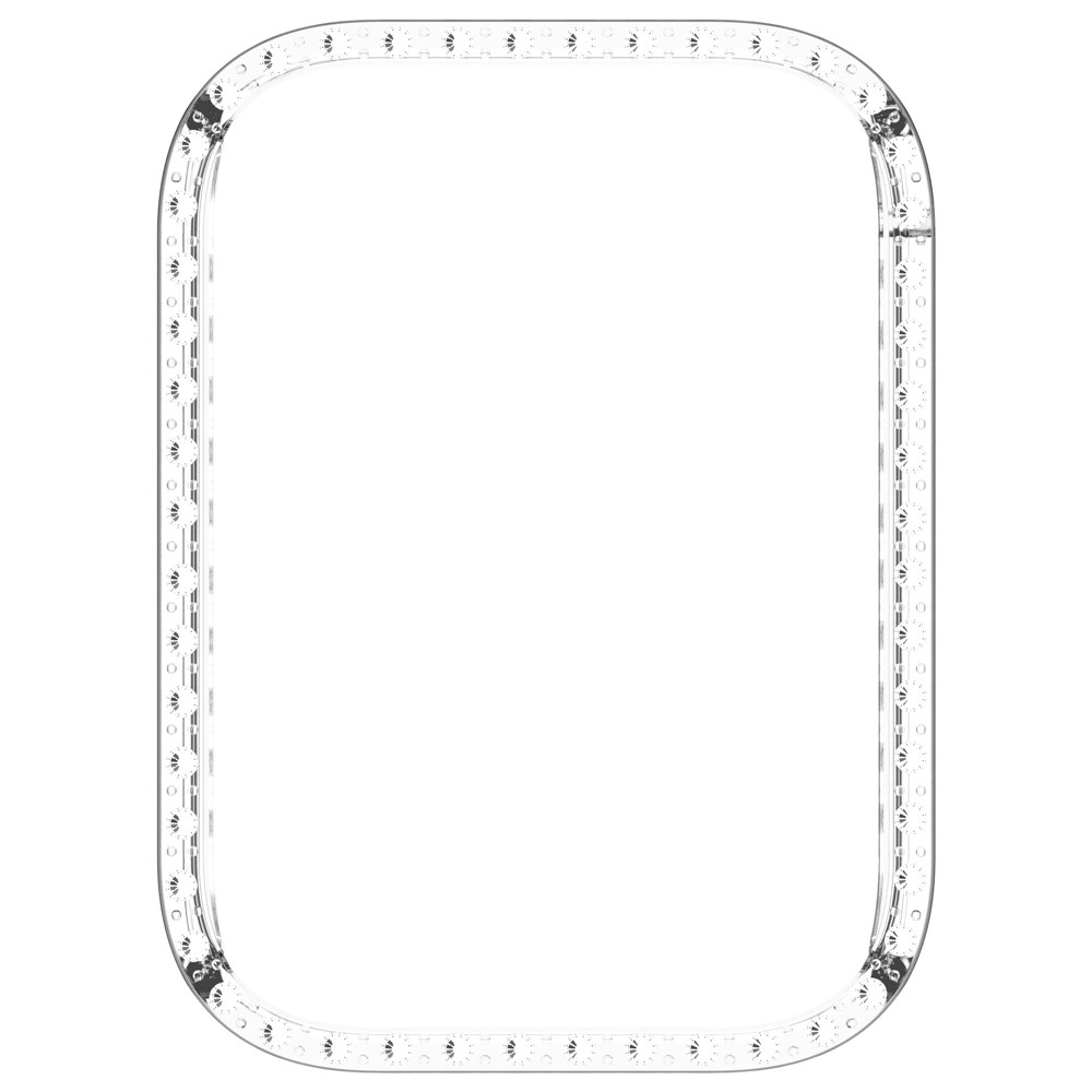 Decory plastové nasazovací pouzdro s kamínky na Xiaomi Smart Band 9 Pro - průhledné