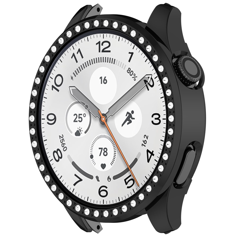 Decory plastové nasazovací pouzdro s kamínky na Xiaomi Watch 5 - černé