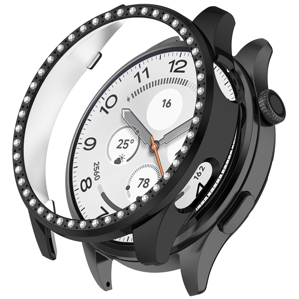 Decory plastové nasazovací pouzdro s kamínky na Xiaomi Watch 5 - černé