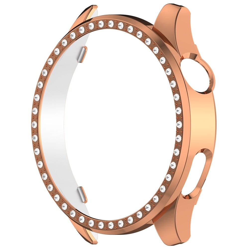 Decory plastové nasazovací pouzdro s kamínky na Xiaomi Watch 5 - růžovozlaté