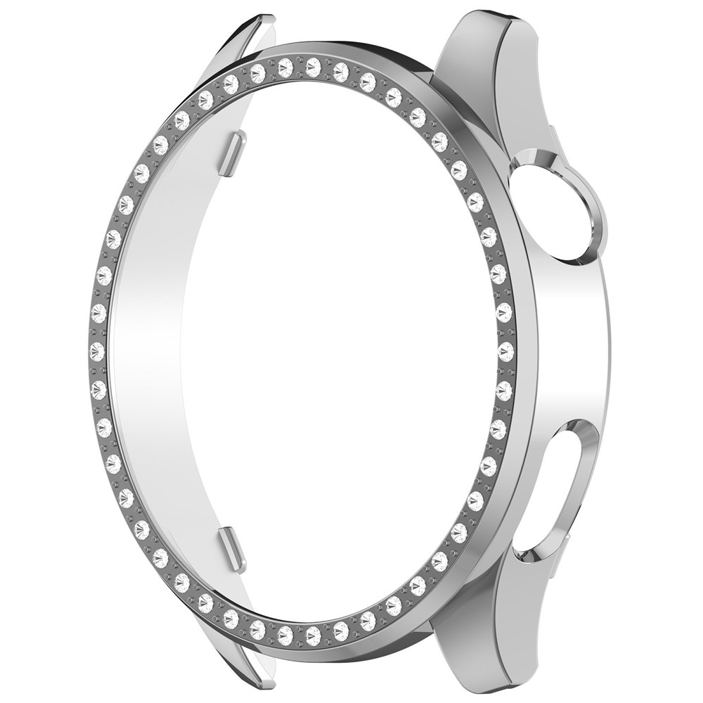 Decory plastové nasazovací pouzdro s kamínky na Xiaomi Watch 5 - stříbrné
