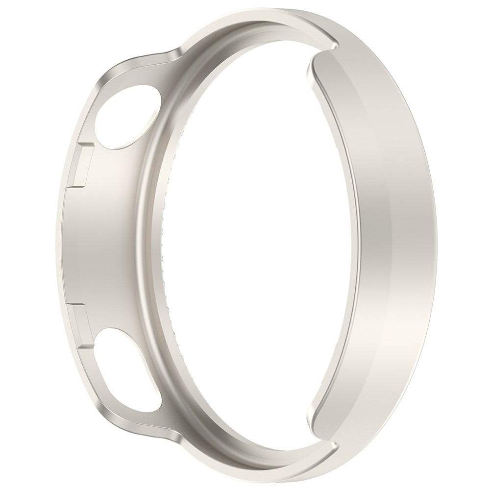 Decory plastové nasazovací pouzdro s kamínky na Xiaomi Watch S4 41mm - béžové