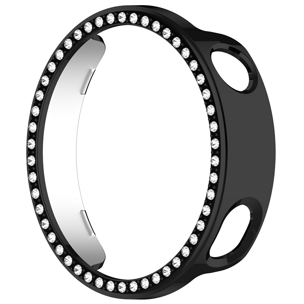 Decory plastové nasazovací pouzdro s kamínky na Xiaomi Watch S4 41mm - černé