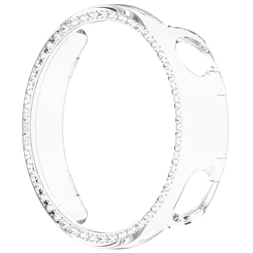 Decory plastové nasazovací pouzdro s kamínky na Xiaomi Watch S4 41mm - průhledné