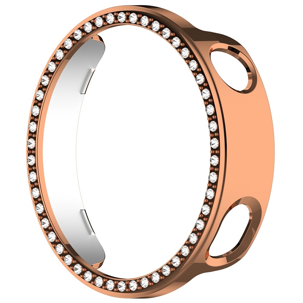 Decory plastové nasazovací pouzdro s kamínky na Xiaomi Watch S4 41mm - růžovozlaté