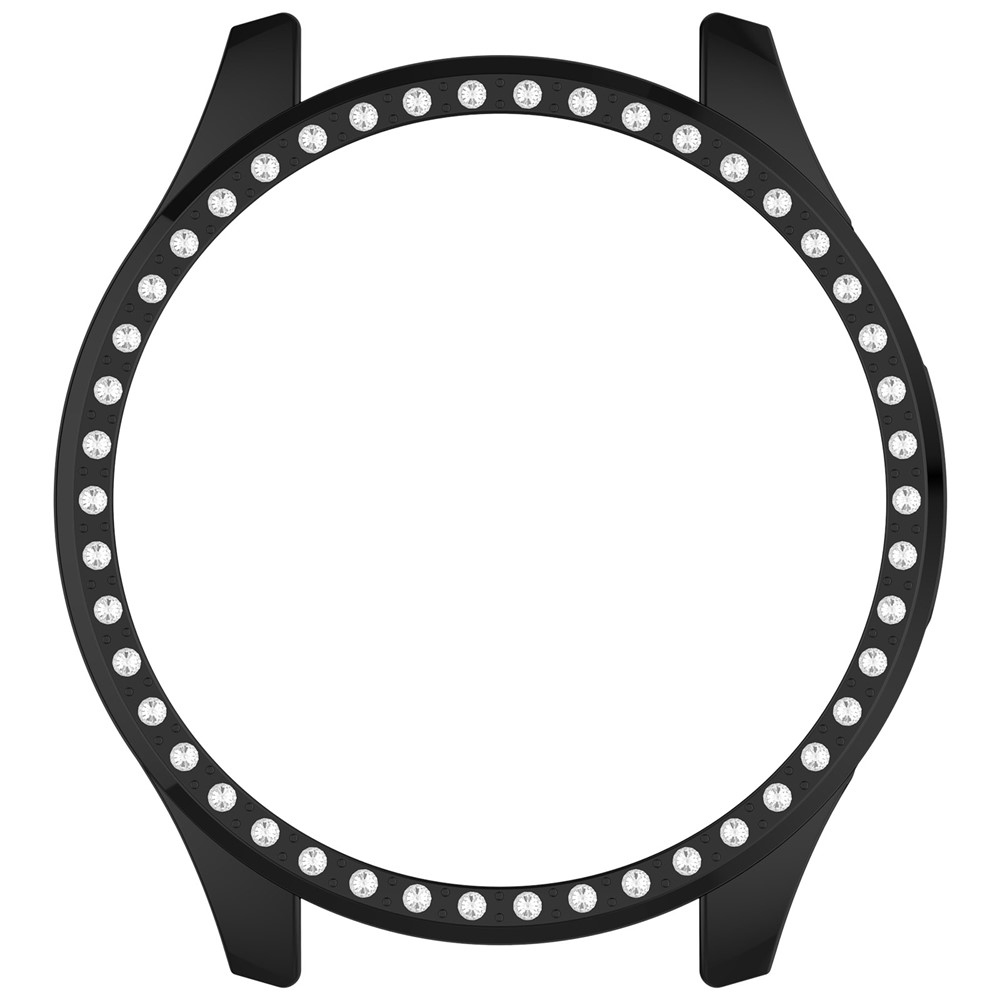 Decory plastové nasazovací pouzdro s kamínky na Xiaomi Watch S5 - černé