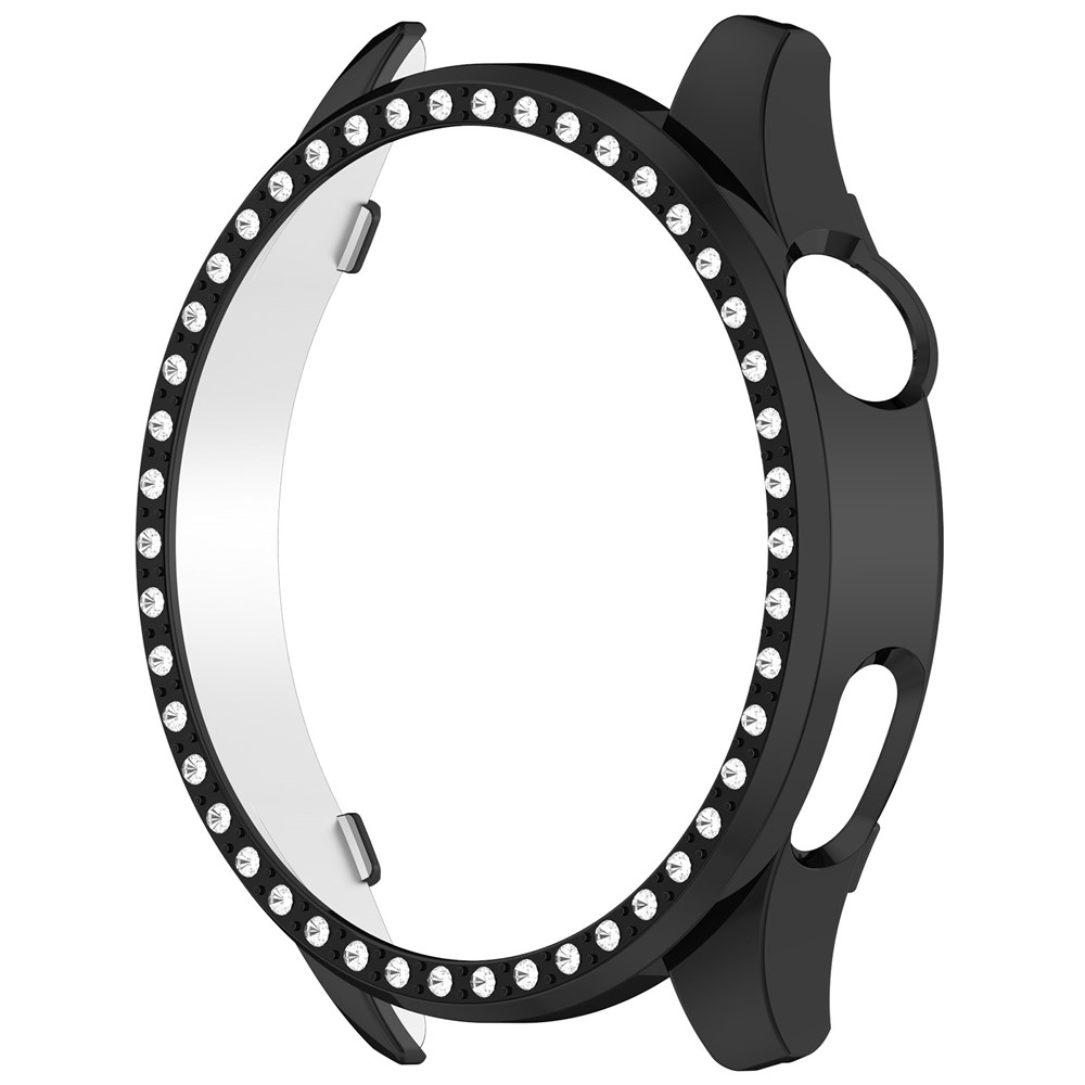 Decory plastové nasazovací pouzdro s kamínky na Xiaomi Watch S5 - černé