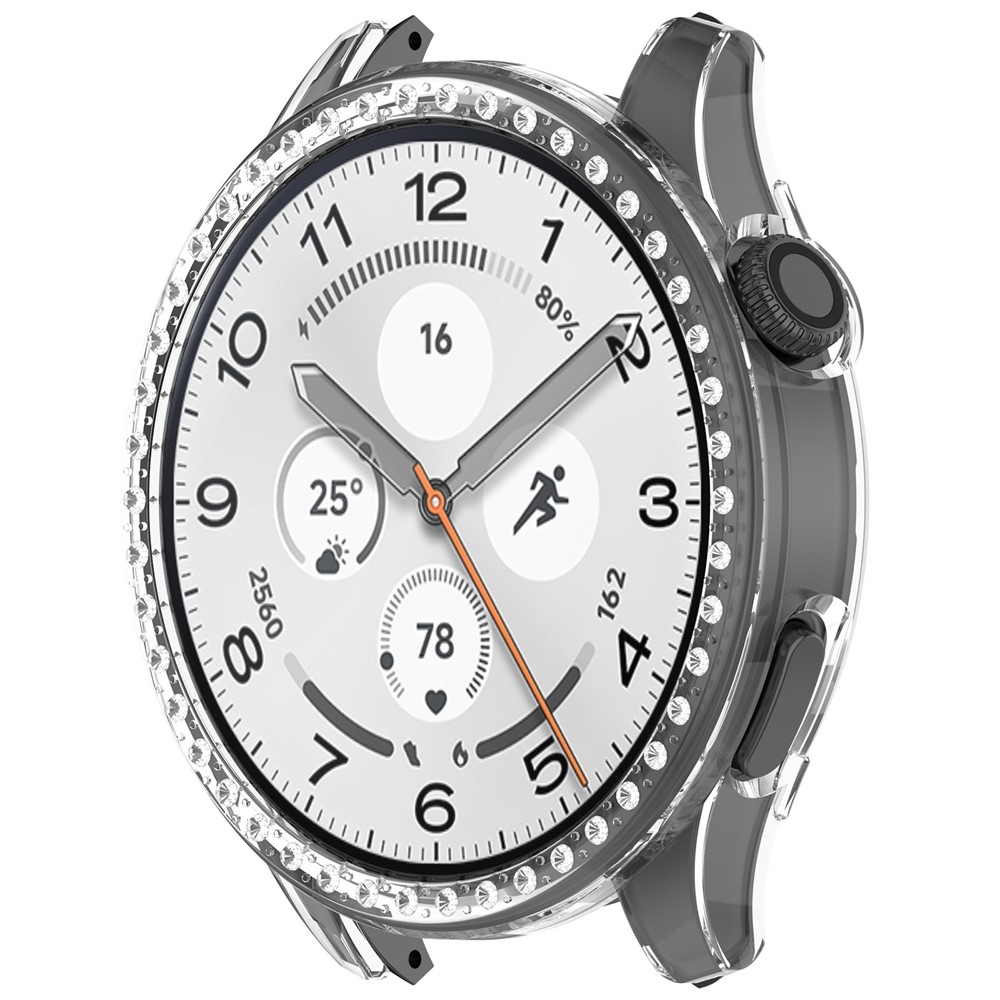 Decory plastové nasazovací pouzdro s kamínky na Xiaomi Watch S5 - průhledné