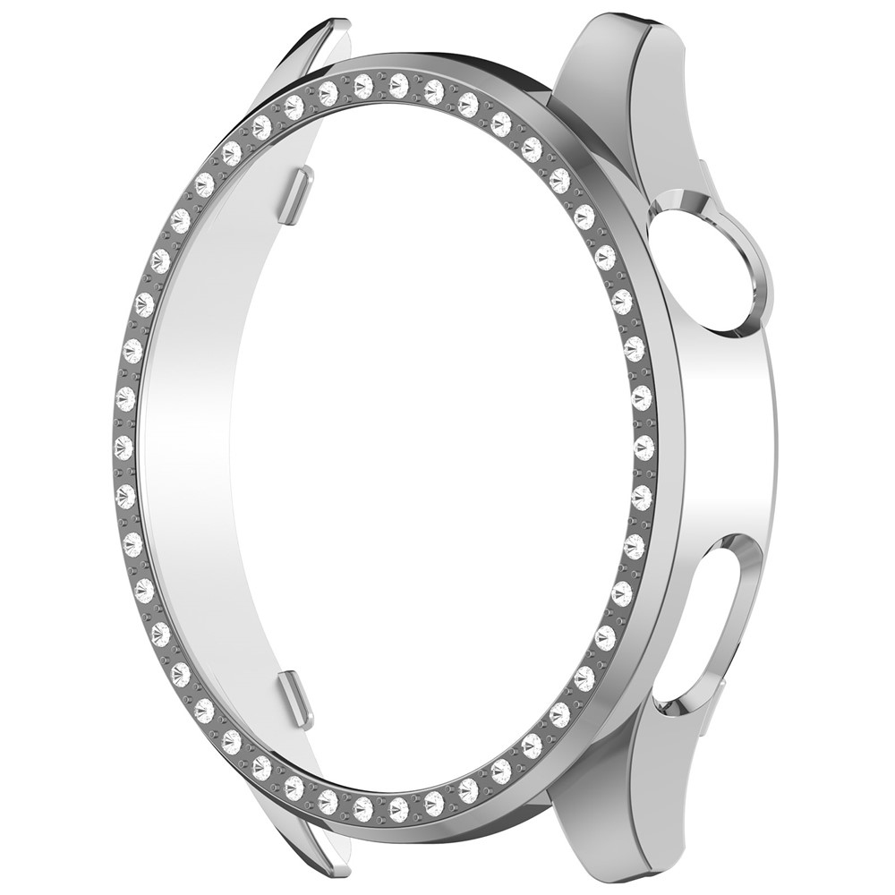 Decory plastové nasazovací pouzdro s kamínky na Xiaomi Watch S5 - stříbrné