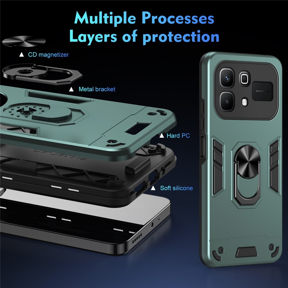 Defend odolný kryt na Infinix Note 60 5G/Note 60 Pro 5G - zelený