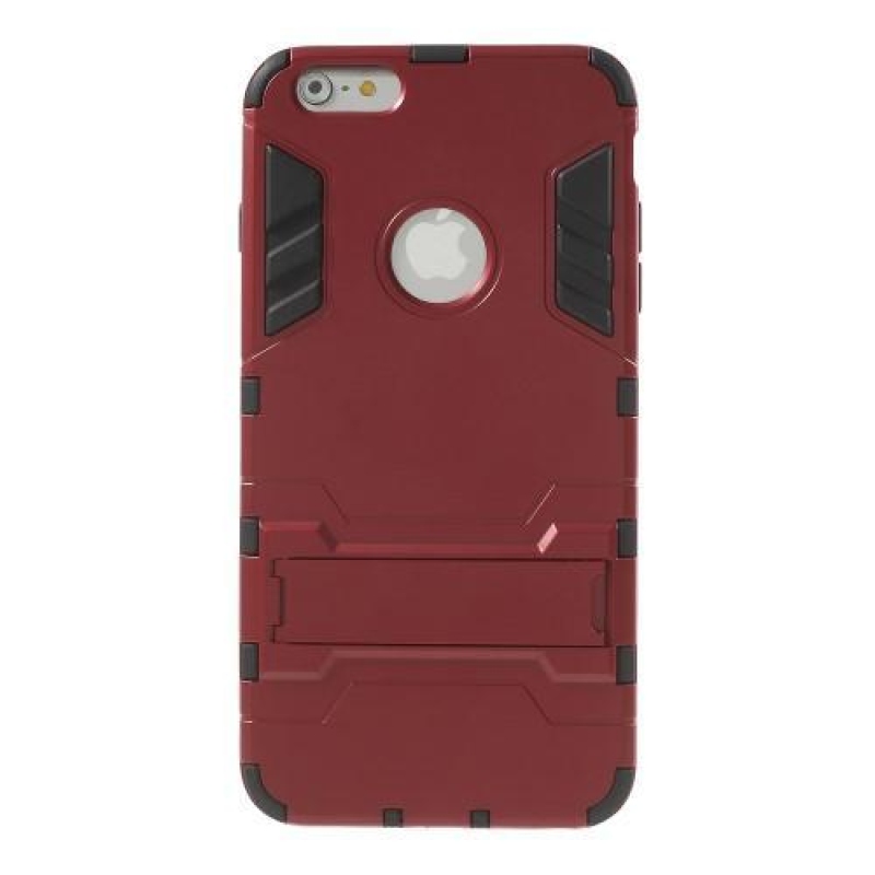 Defender odolný obal se stojánkem na iPhone 6s Plus a 6 Plus - červený