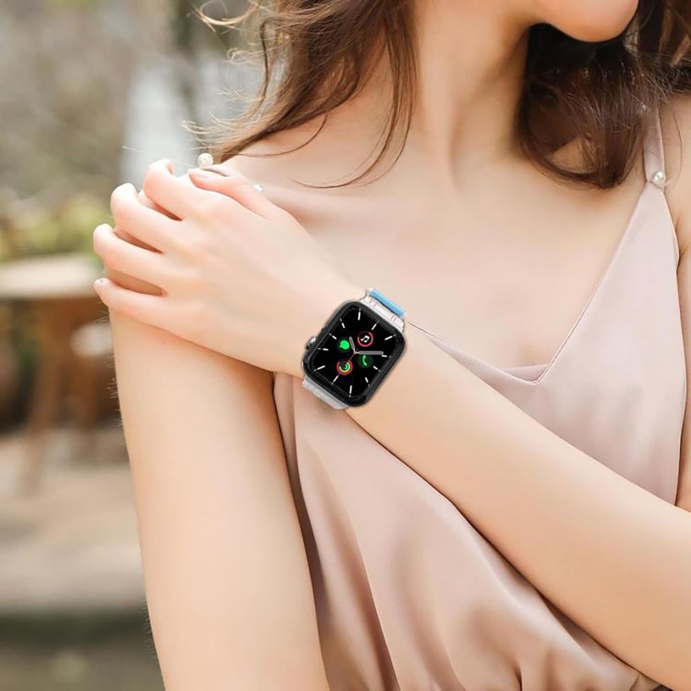 Delta nylonový řemínek na Apple Watch 12/11/10 42mm/9/8/7 41mm - černý