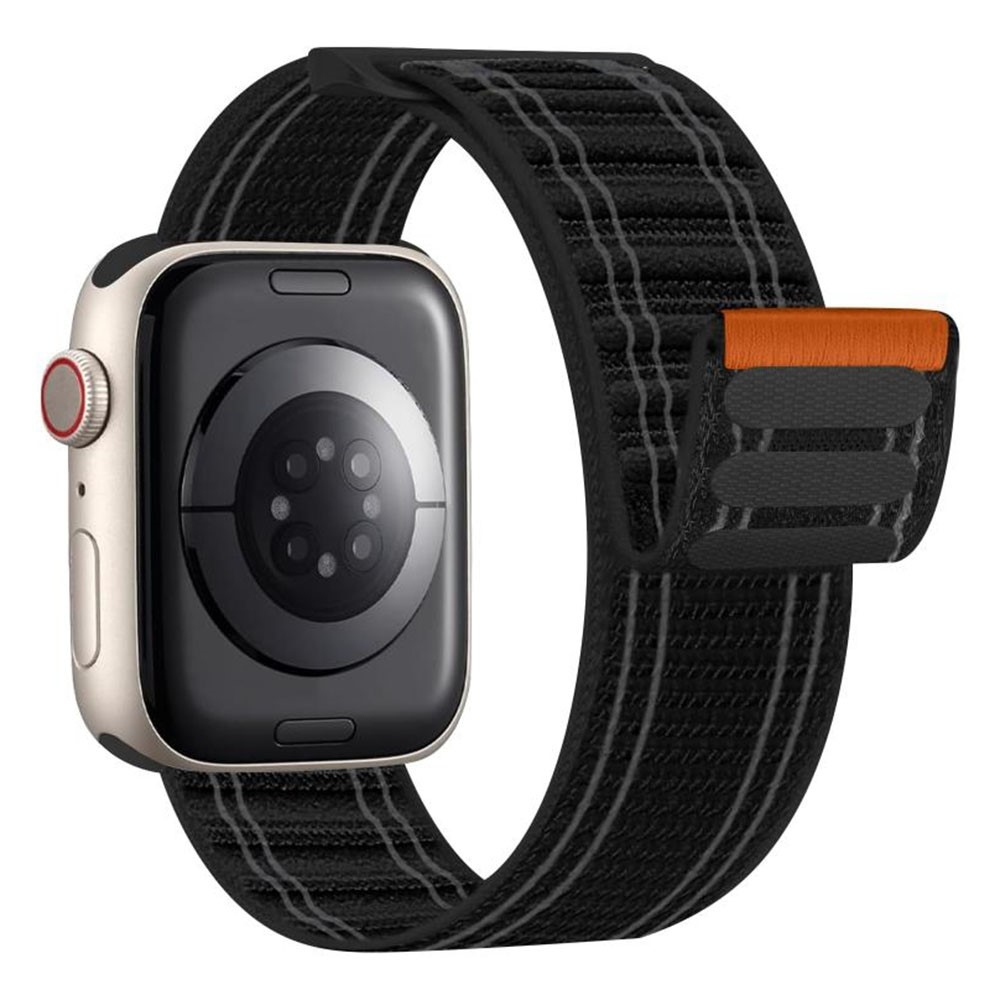 Delta nylonový řemínek na Apple Watch 12/11/10 42mm/9/8/7 41mm - černý