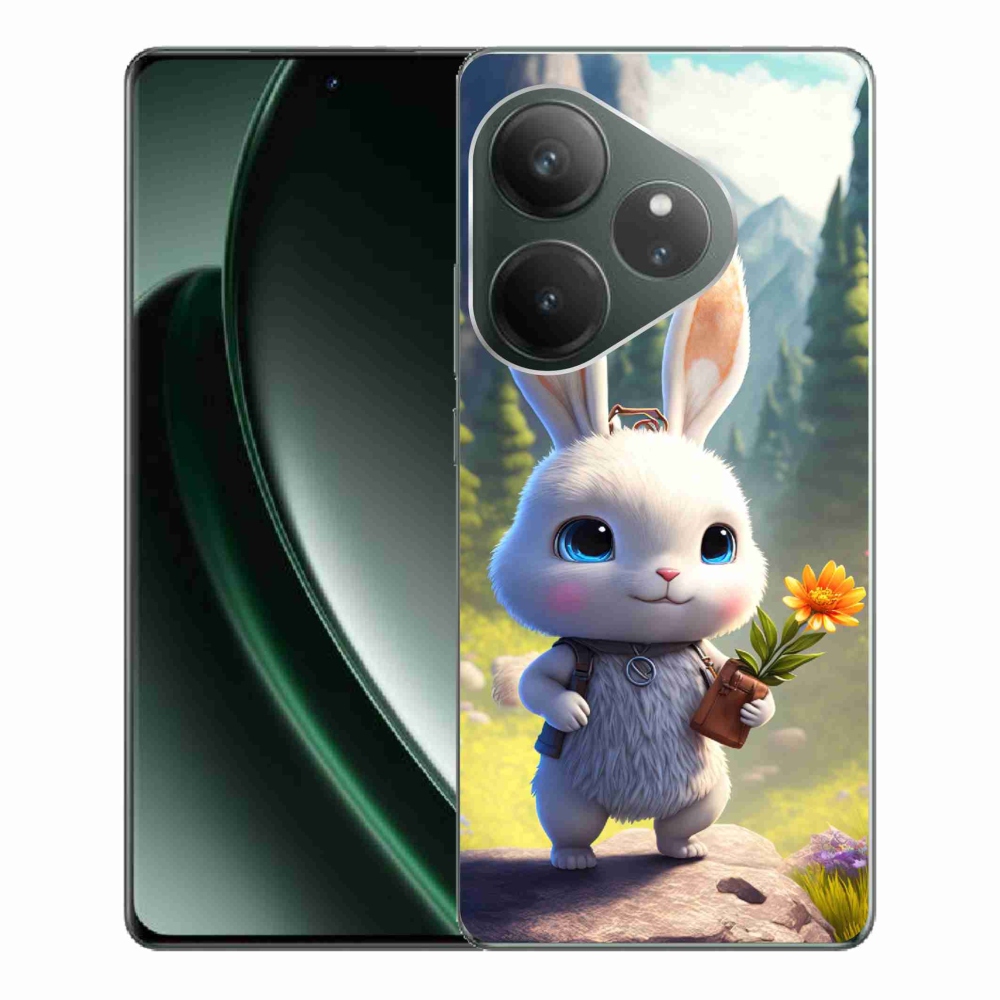Gelový kryt mmCase na Realme GT 6 5G/GT 6T 5G - roztomilý králíček