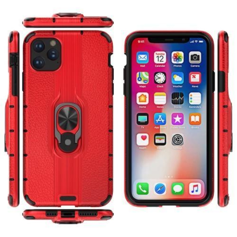 Detach hybridní odolný kryt na mobil Apple iPhone 11 Pro Max 6.5 (2019) - červený