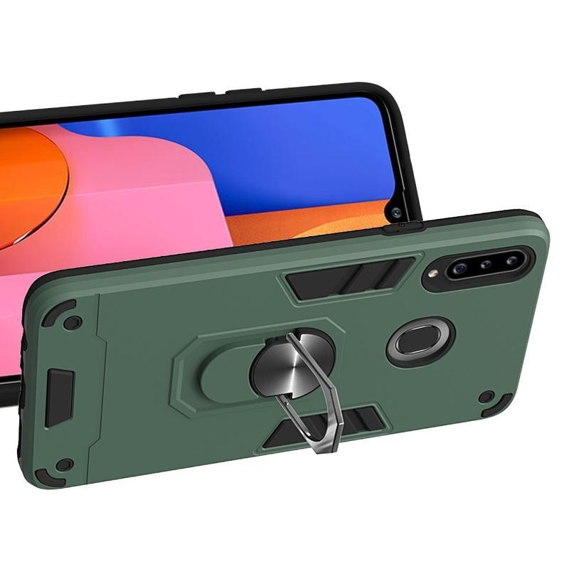 Detach odolný hybridní obal pro mobil Samsung Galaxy A20s - zelený