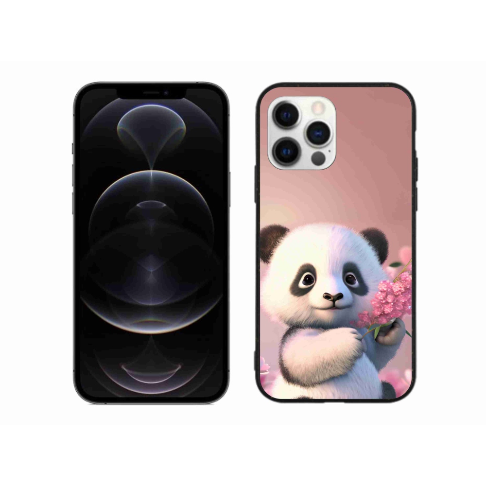 Gelový kryt mmCase na iPhone 12 Pro Max - roztomilá panda