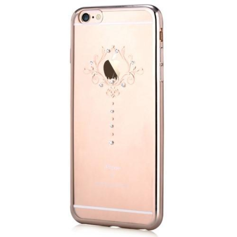 Devi gelový obal se Swarovski crystal na iPhone 6s Plus a 6 Plus - iris/zlatý