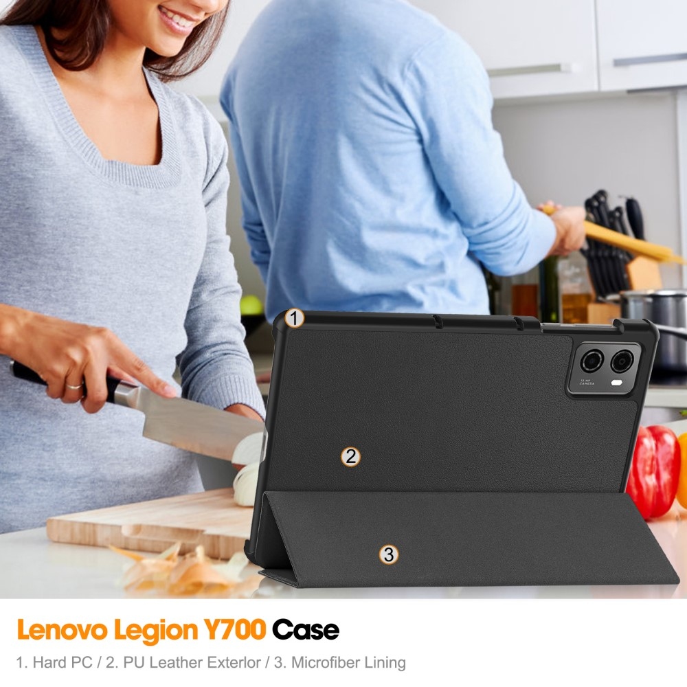Cases chytré zavírací pouzdro na tablet Lenovo Legion Tab 8.8 (2. Gen.) - černé