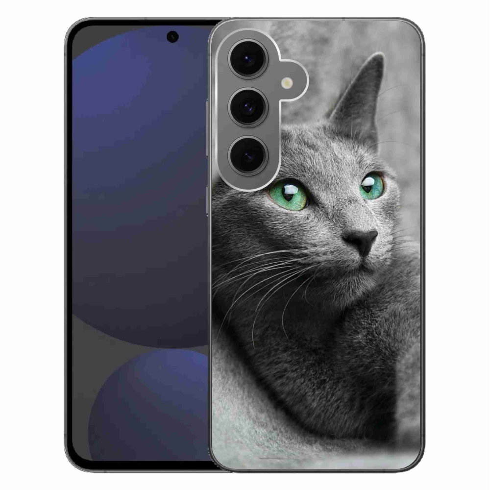 Gelový kryt mmCase na Samsung Galaxy S24 FE - kočka 2