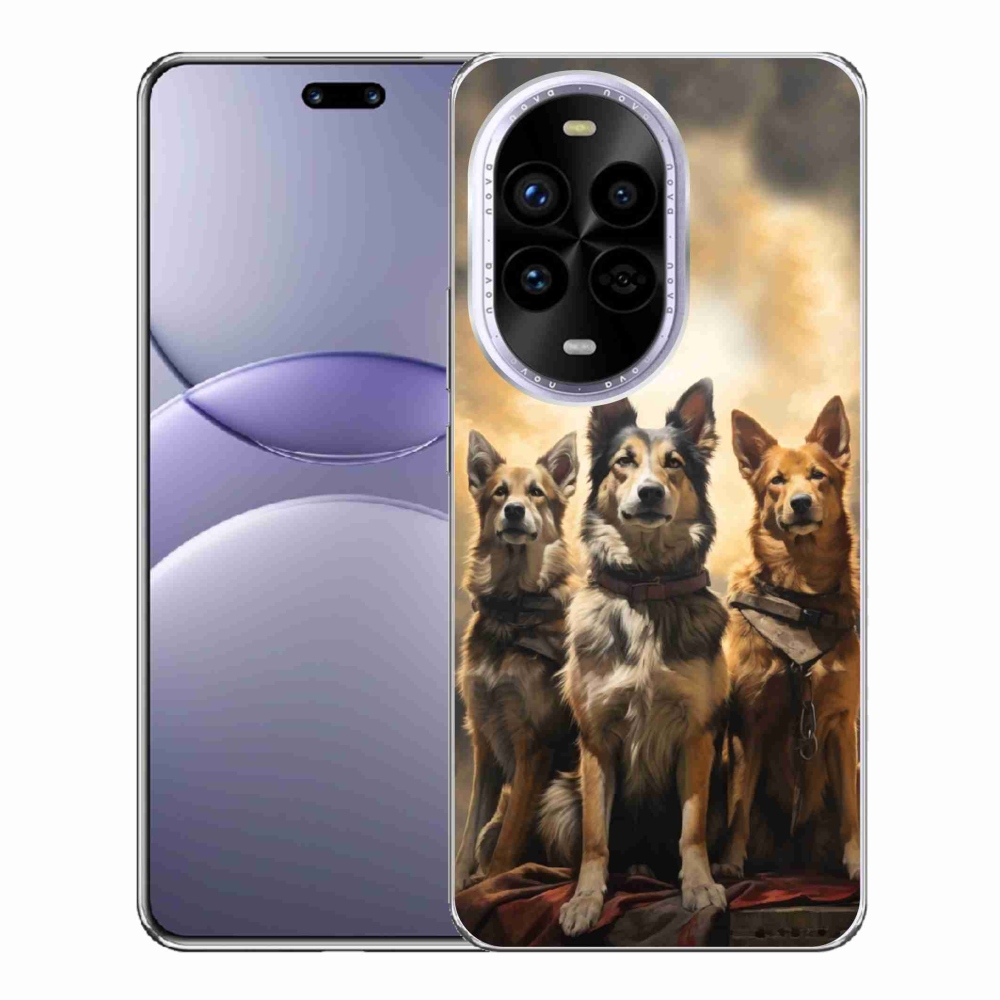 Gelový kryt mmCase na Huawei Nova 13 Pro 5G - tři psi