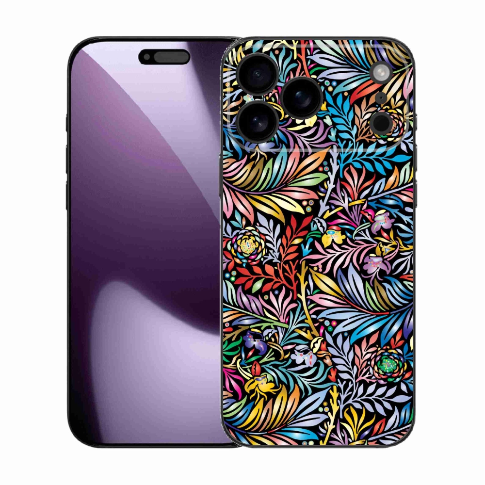 Gelový kryt mmCase na iPhone 17 Pro Max - květiny 5