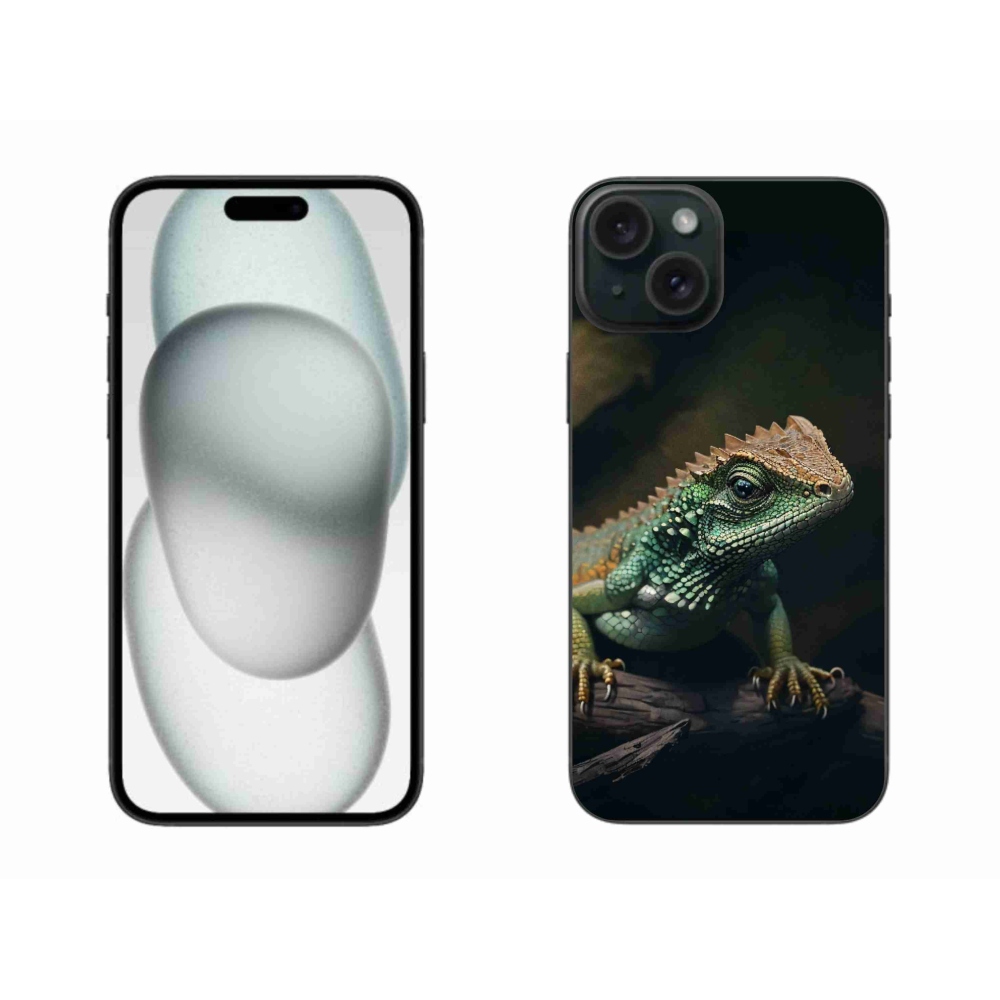 Gelový kryt mmCase na iPhone 15 Plus - ještěr