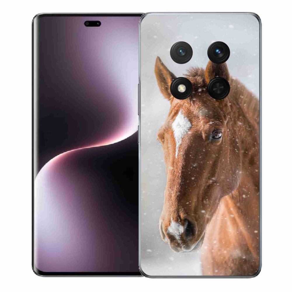Gelový kryt mmCase na Honor Magic 7 Lite 5G - hnědý kůň 2