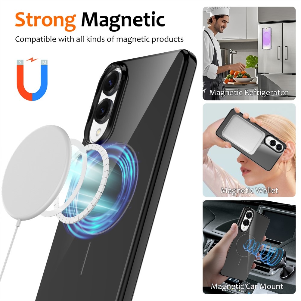 Carry gelový obal s MagSafe na Samsung Galaxy S25 Edge - černý