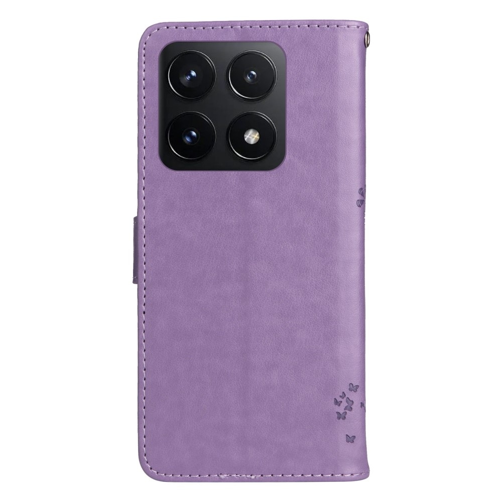 Trees knížkové pouzdro na Xiaomi 14T - světlefialové