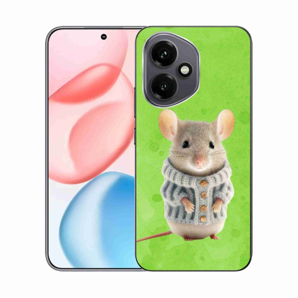 Gelový kryt mmCase na Honor 400 - myška ve svetru