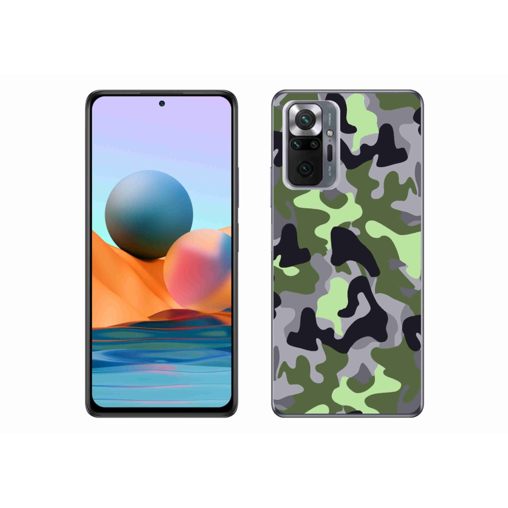 Gelový kryt mmCase na Xiaomi Redmi Note 10 Pro - maskáčový vzor 7