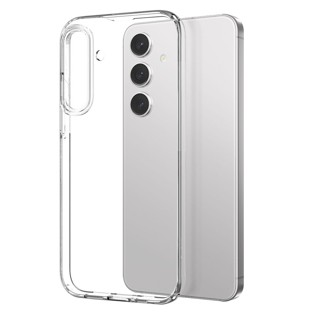 NORTHJO průhledný gelový obal + tvrzené sklo na Samsung Galaxy S24 - průhledný