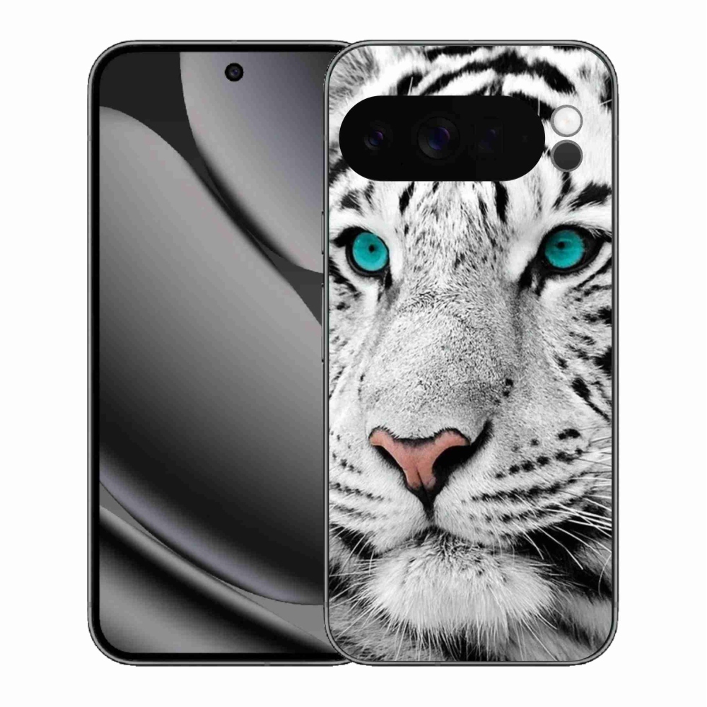Gelový kryt mmCase na Google Pixel 10 Pro XL - bílý tygr