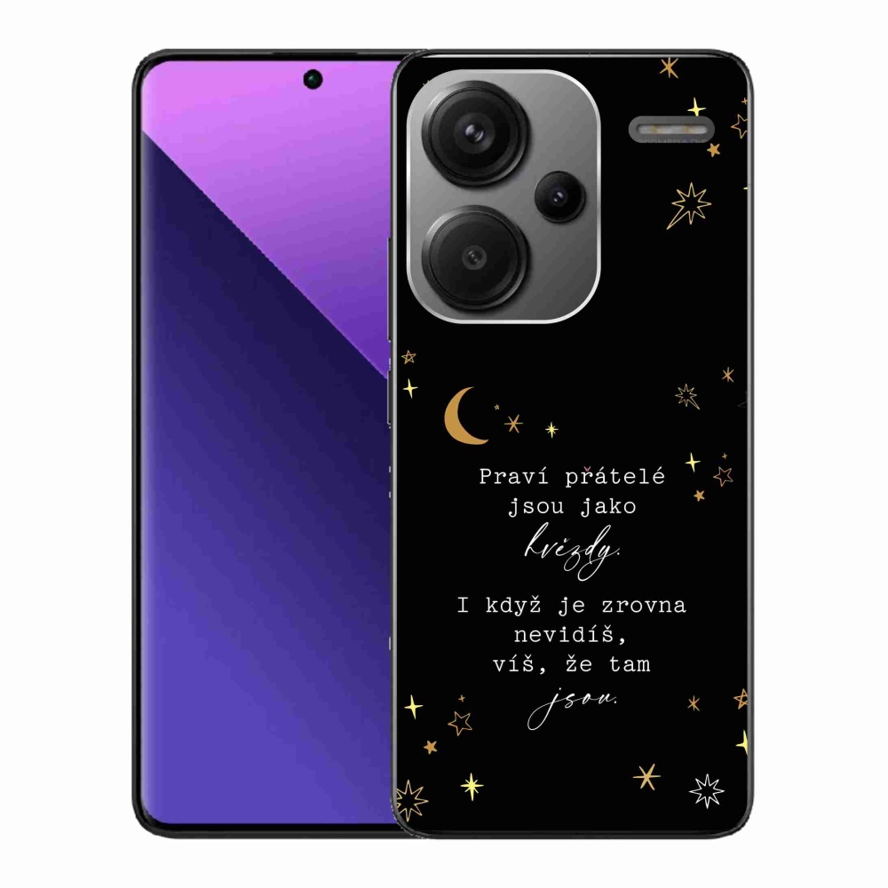 Gelový kryt mmCase na Xiaomi Redmi Note 13 Pro+ 5G - citát 6 černé pozadí