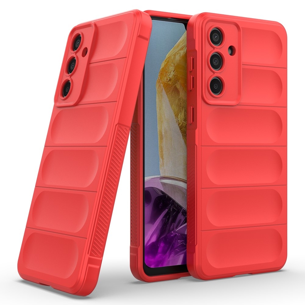 Rugg odolný gelový obal na Samsung Galaxy M55 5G - červený