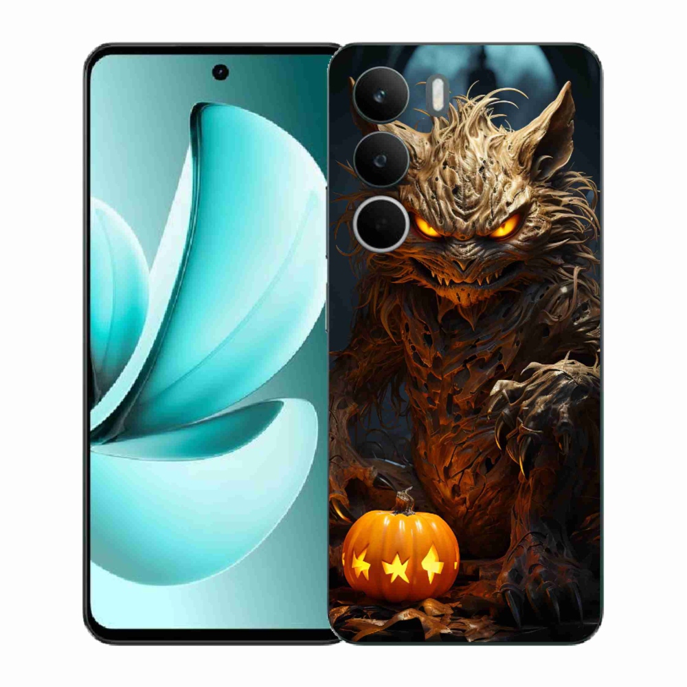 Gelový kryt mmCase na Realme C71 - halloweenská příšera