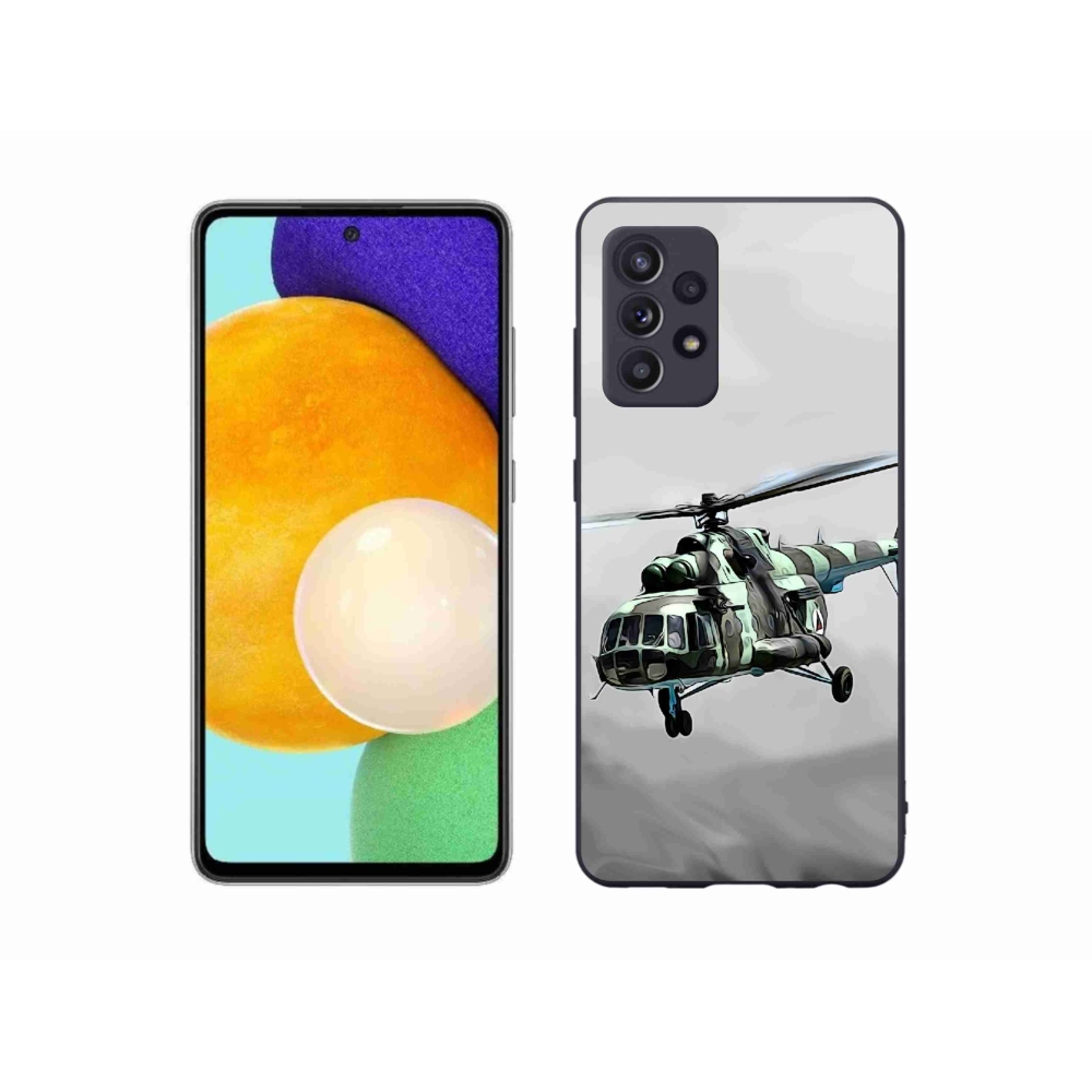 Gelový kryt mmCase na Samsung Galaxy A52s 5G - vojenský vrtulník