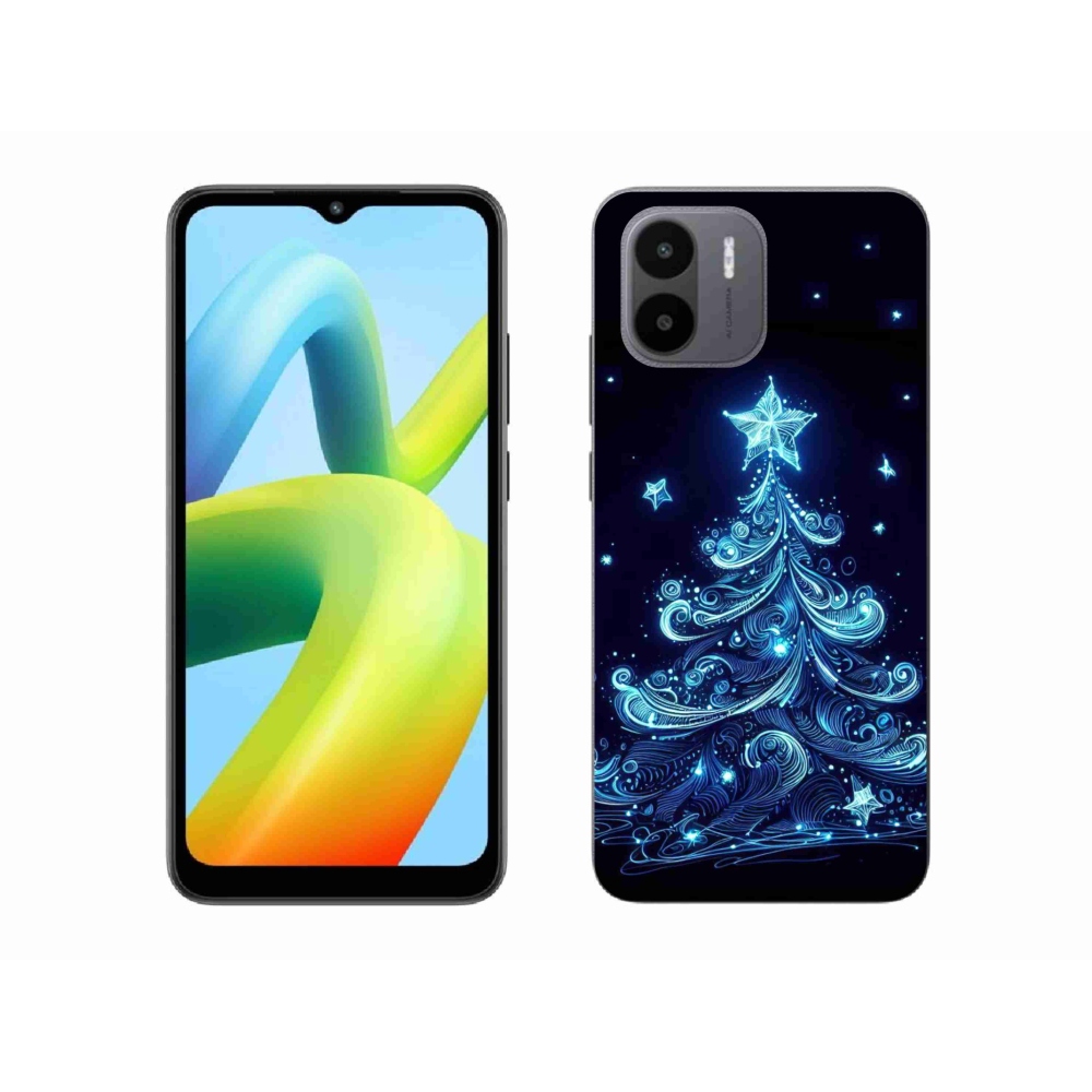 Gelový kryt mmCase na Xiaomi Redmi A1/Redmi A2 - neonový vánoční stromek 4