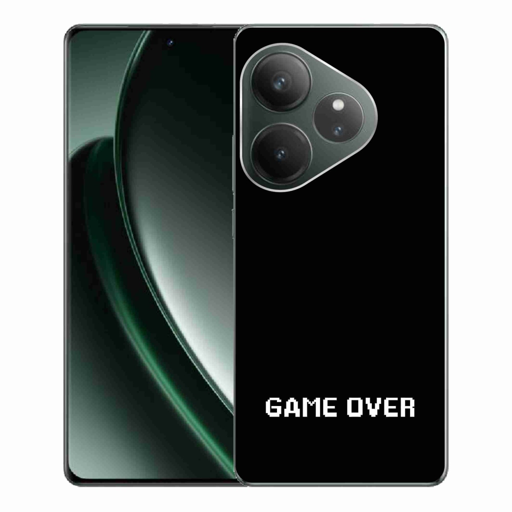 Gelový kryt mmCase na Realme GT 6 5G/GT 6T 5G - game over černé pozadí