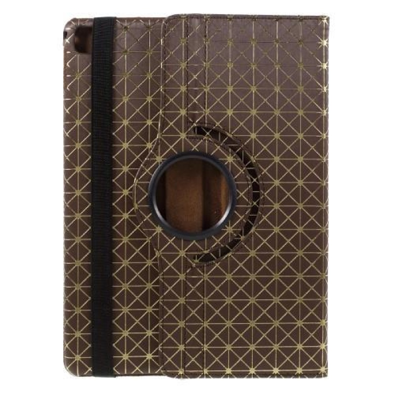Diagonal PU kožené pouzdro s polohováním na iPad Pro 9.7 - hnědé
